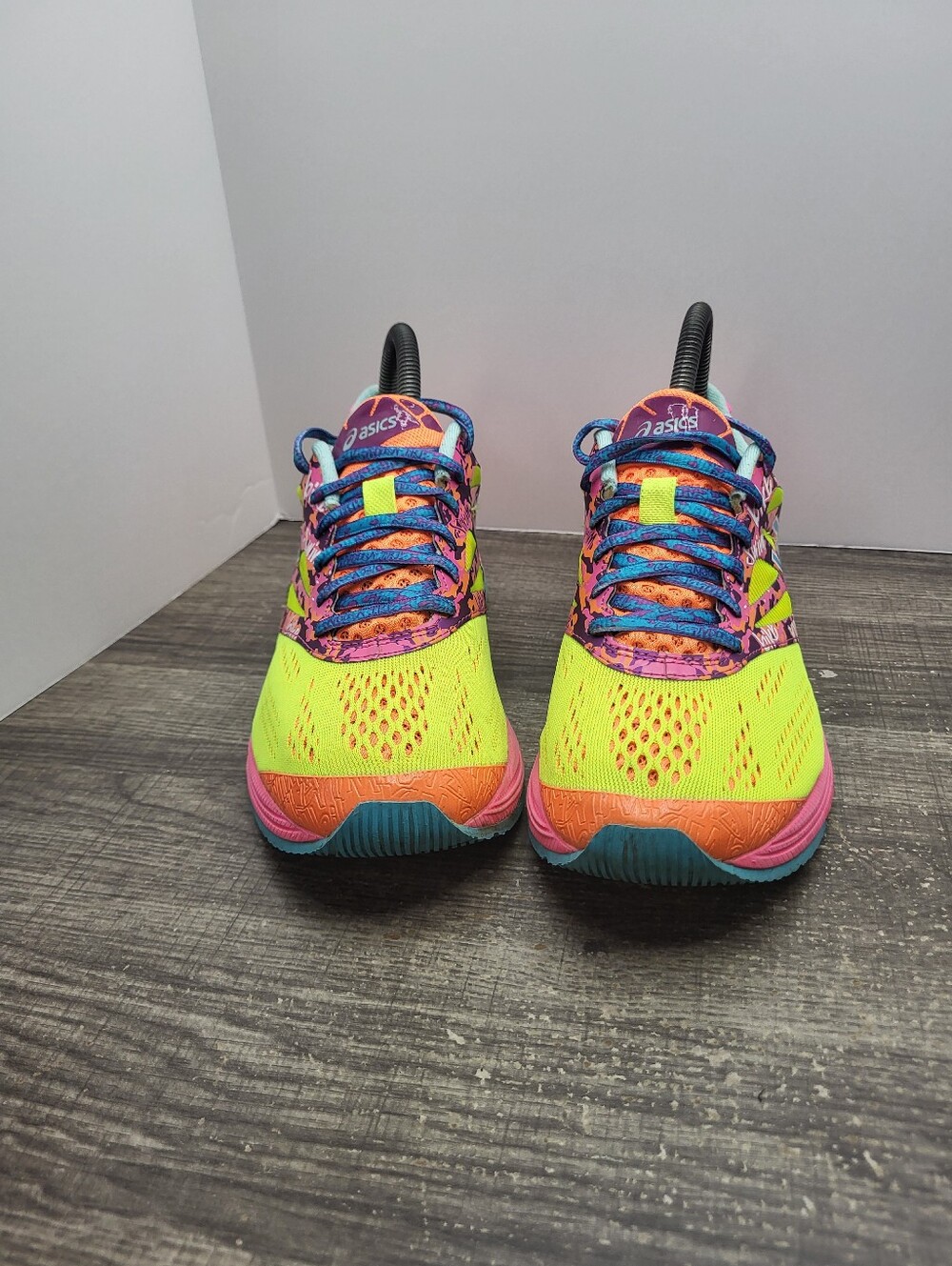 Asics Gel-Noosa Tri 10 Women's Size 7 Running Shoes T580N Neon Graffiti - Picture 4 of 10